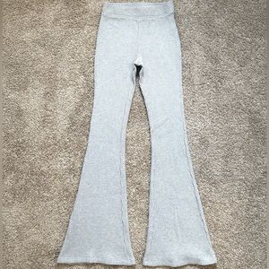 Aerie- Grey Knit Flare Pants SIZE XS LONG